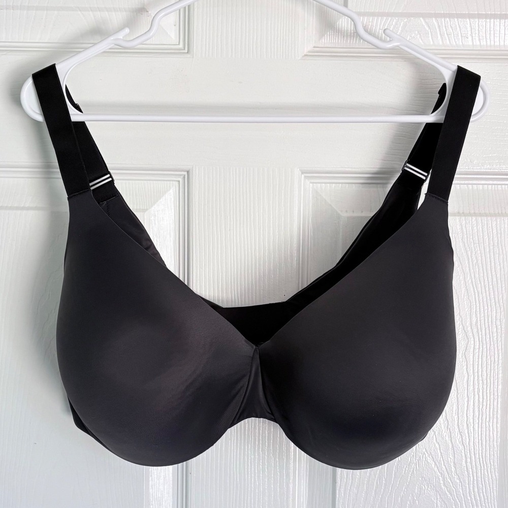 NEW SKIMS Full Coverage Lightly Lined Bra 38H Onyx Black Smoothing DM-DEM-9549W‎ - Picture 1 of 3